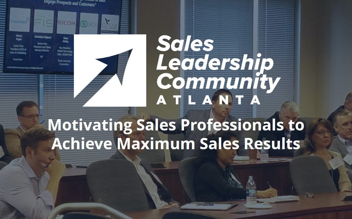 Motivating Sales Professionals to Achieve Maximum Sales Results